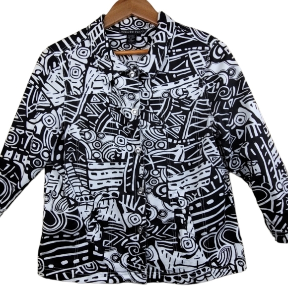 Mirror Image Abstract Art Women's Jacket/Blazer - Picture 4 of 10